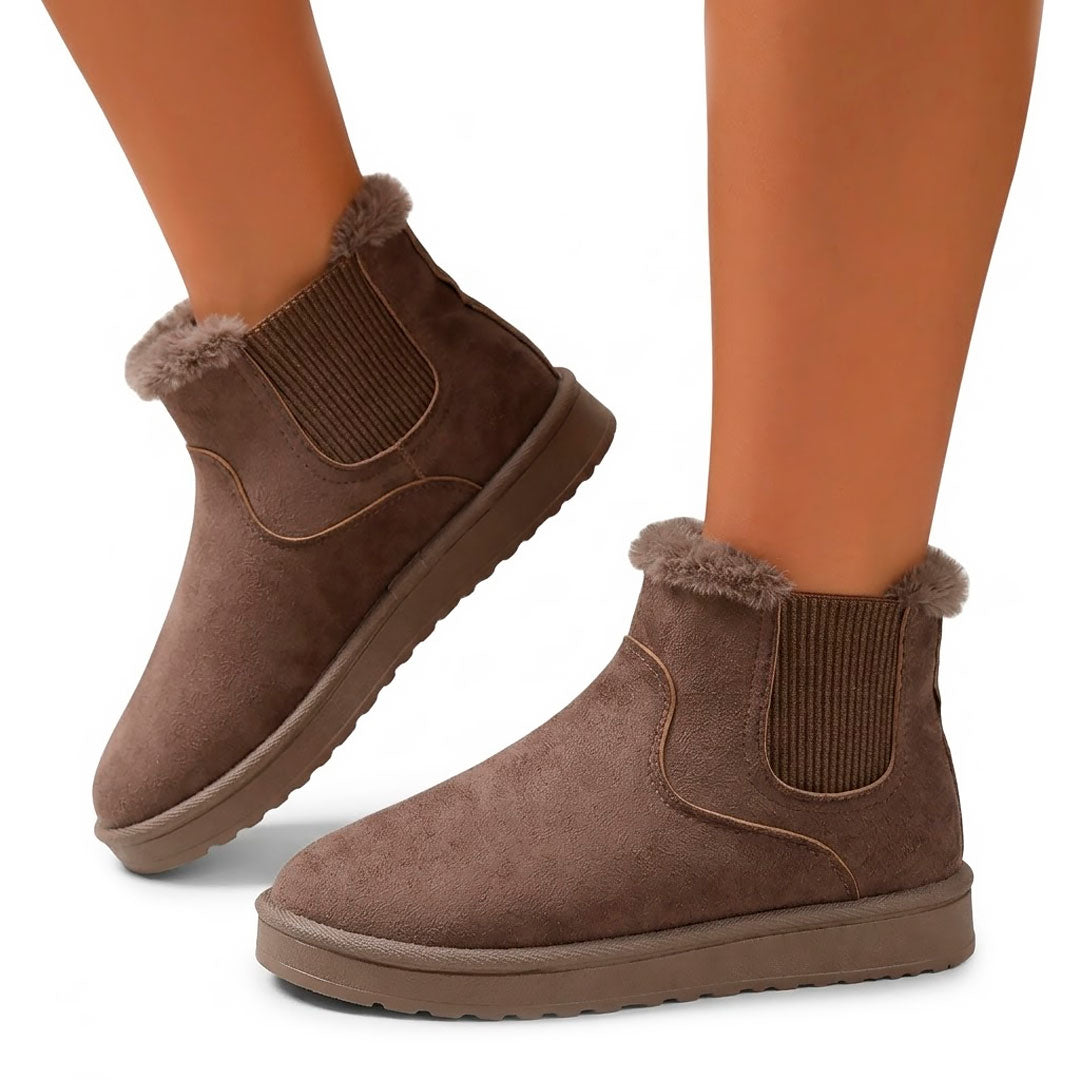 Women's Faux-Fur Lined Chelsea-Style Winter Boots