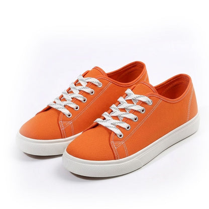 Women's Breathable Canvas Lace-Up Trainers