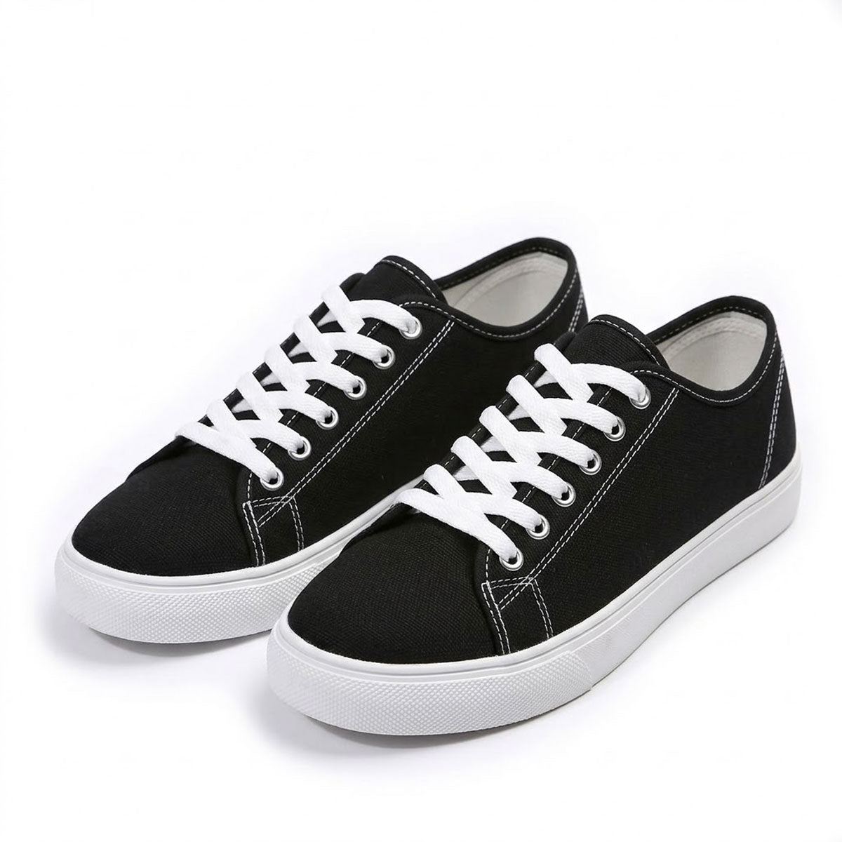 Women's Breathable Canvas Lace-Up Trainers