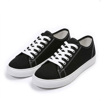 Women's Breathable Canvas Lace-Up Trainers