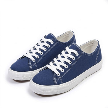 Women's Breathable Canvas Lace-Up Trainers