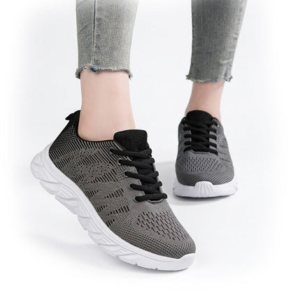 Women's Breathable Mesh Chunky Sole Trainers