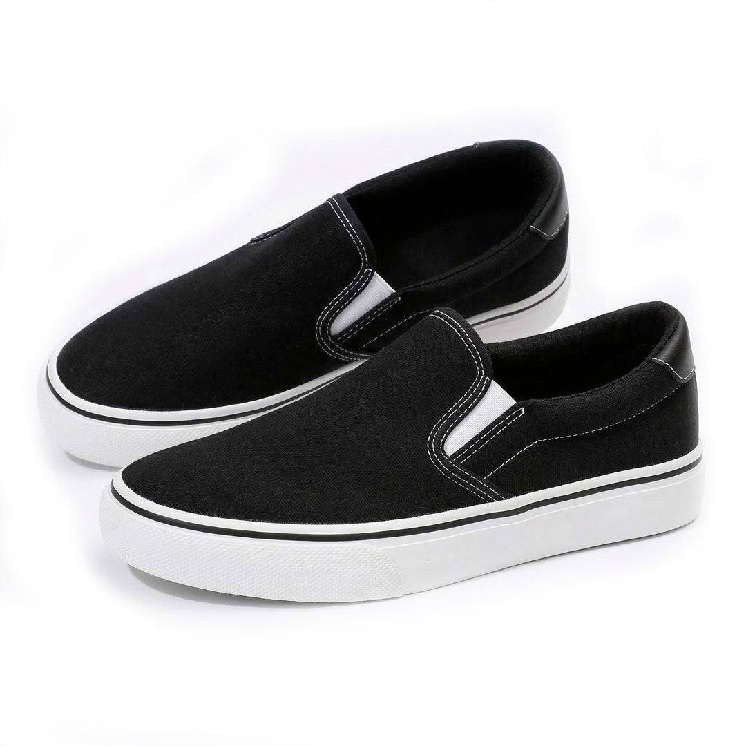 Women's Canvas Slip-On Platform Trainers