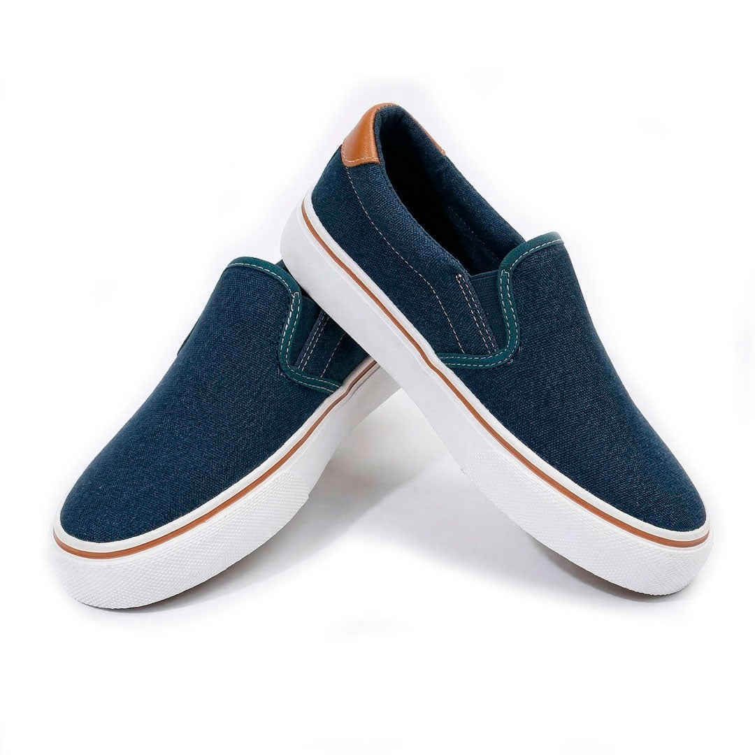 Women's Canvas Slip-On Platform Trainers