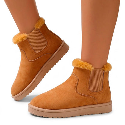 Women's Faux-Fur Lined Chelsea-Style Winter Boots