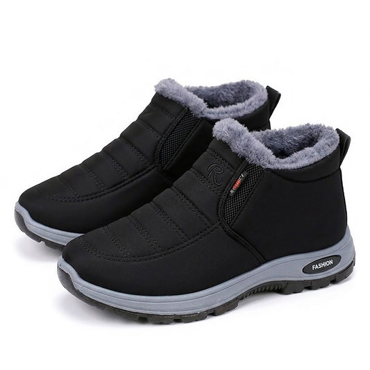 Women's Quilted Faux-Fur Lined Slip-On Ankle Boots
