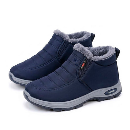 Women's Quilted Faux-Fur Lined Slip-On Ankle Boots