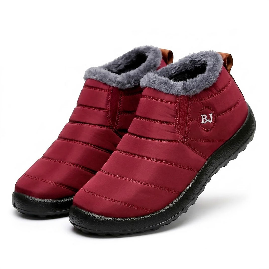 Women's Quilted Faux-Fur Lined Winter Ankle Boots