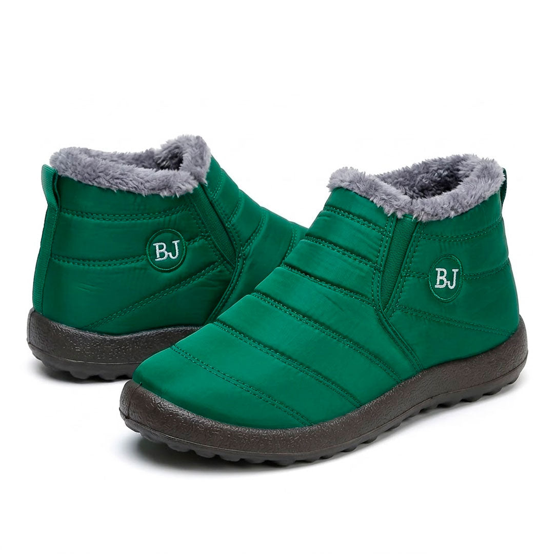Women's Quilted Faux-Fur Lined Winter Ankle Boots