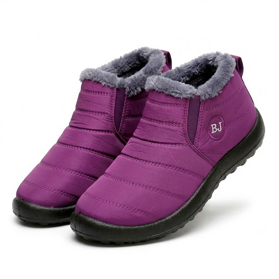 Women's Quilted Faux-Fur Lined Winter Ankle Boots