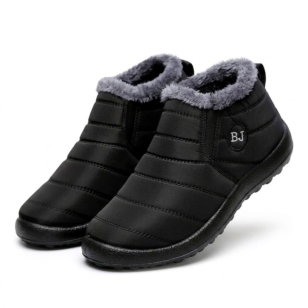 Women's Quilted Faux-Fur Lined Winter Ankle Boots