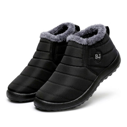 Women's Quilted Faux-Fur Lined Winter Ankle Boots