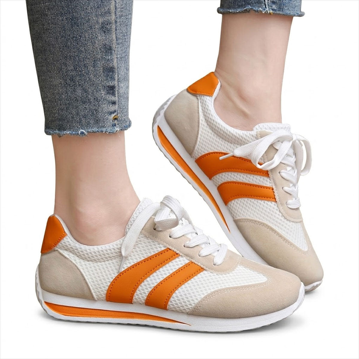 Women's Retro Mesh Lightweight Trainers