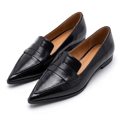 Women's Textured Pointed Toe Flats