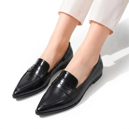 Women's Textured Pointed Toe Flats