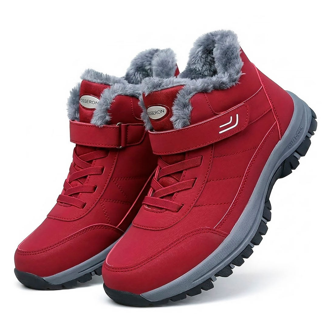 Women's Thermal Faux-Fur Winter Boots with Adjustable Strap