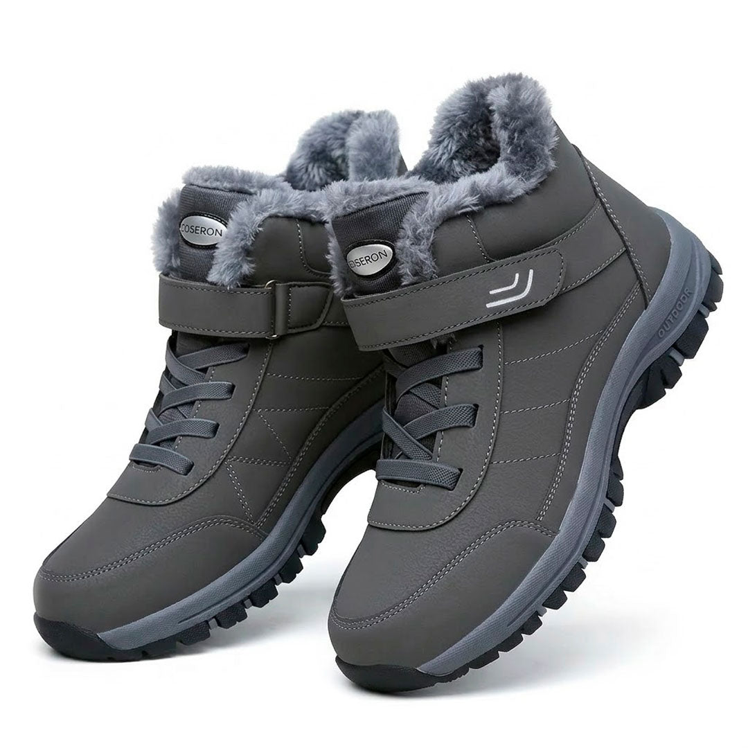 Women's Thermal Faux-Fur Winter Boots with Adjustable Strap