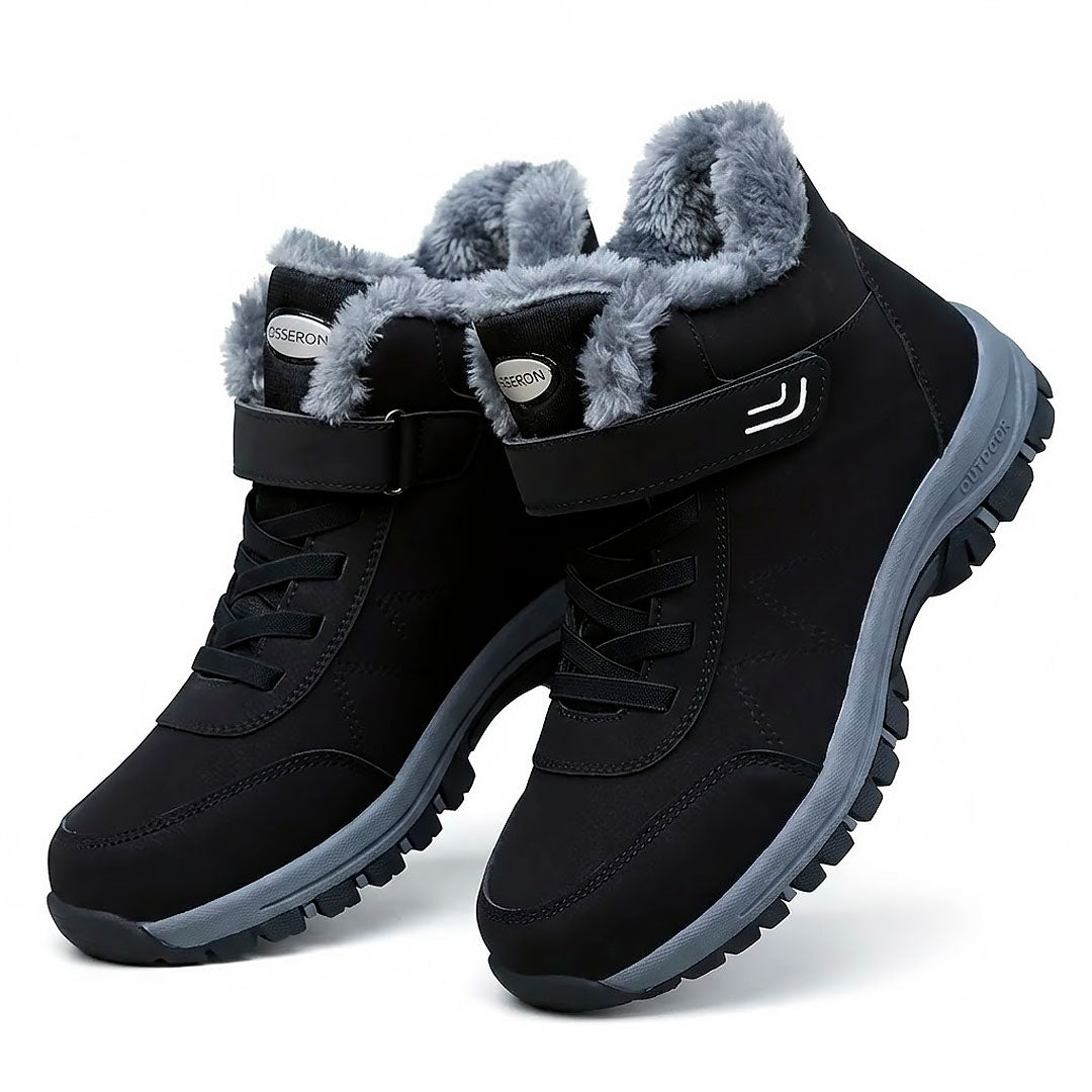 Women's Thermal Faux-Fur Winter Boots with Adjustable Strap