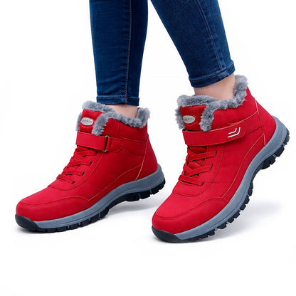 Women's Thermal Faux-Fur Winter Boots with Adjustable Strap