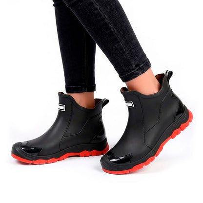 Women's Waterproof Ankle Boots with High-Grip Sole