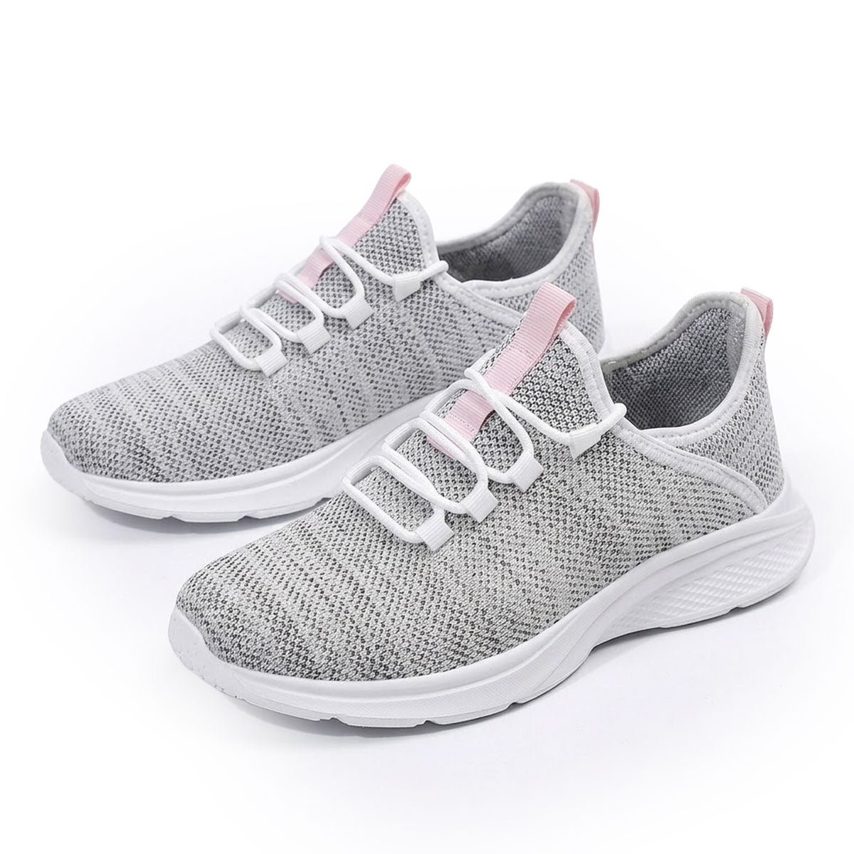 Women's Woven Knit Bungee Lace Trainers