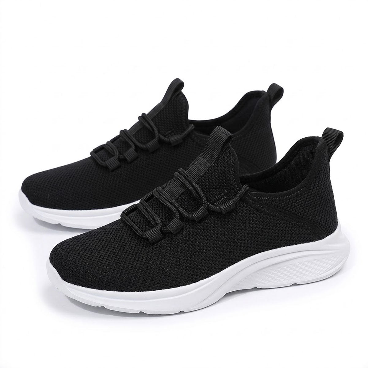 Women's Woven Knit Bungee Lace Trainers