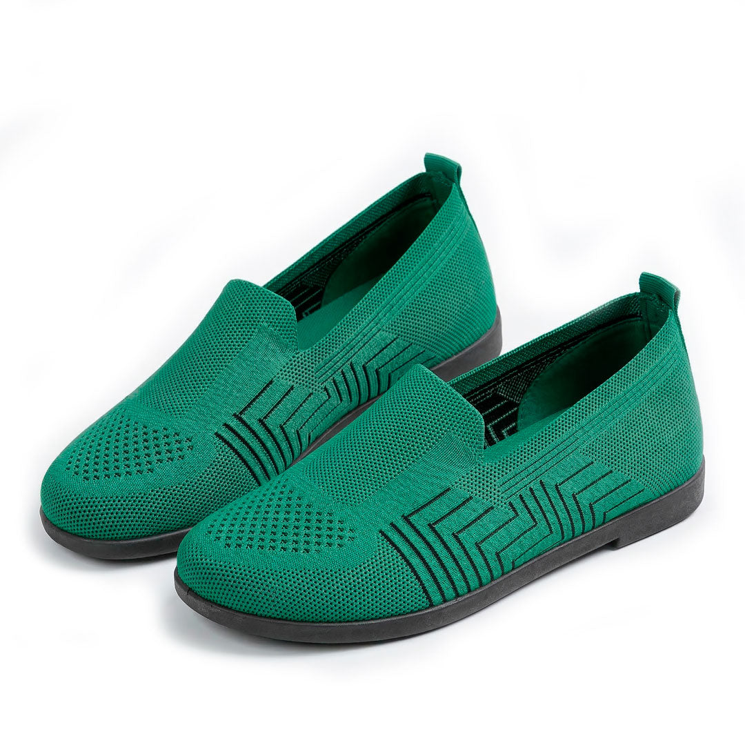 Women's Woven Knit Slip-On Flats