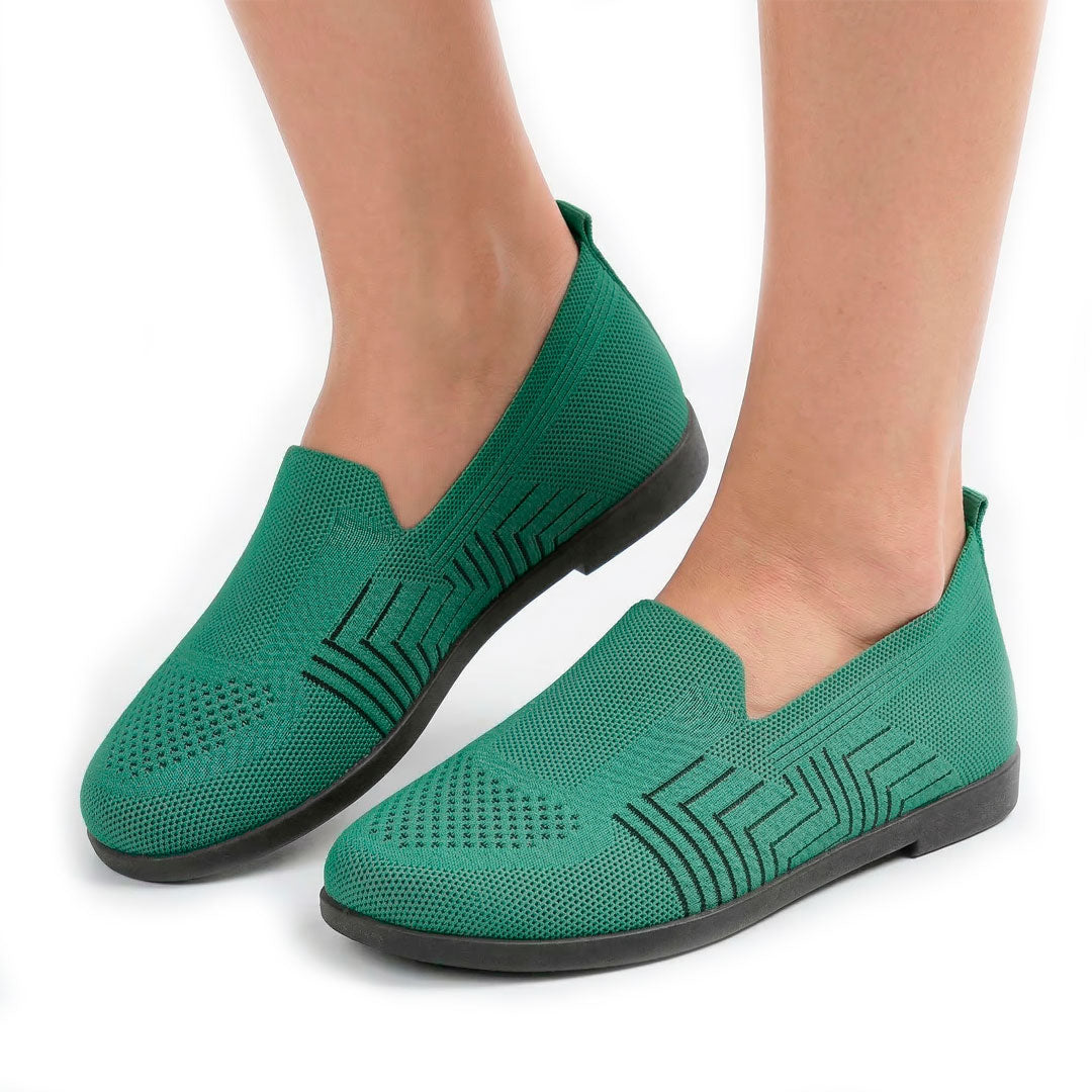 Women's Woven Knit Slip-On Flats